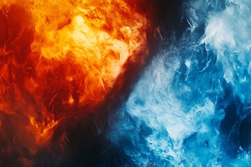 Abstract Fire and Ice