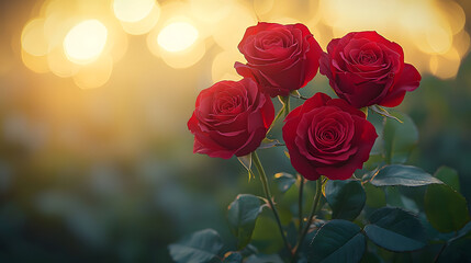 red rose in the garden