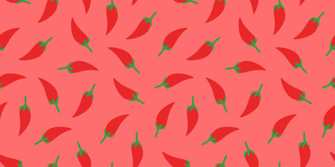 chili pattern Background. flat illustration chili pattern background. pepper pattern background. hot chili pattern background.