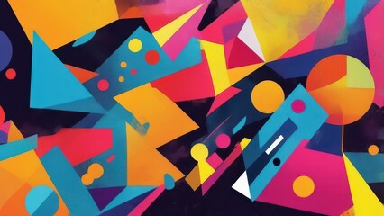 Abstract Colorful Texture with Organic Patterns - High-Resolution Digital Art for Commercial Use