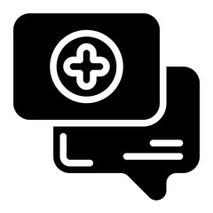 Fototapeta premium Consultation Solid Icon