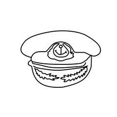 Hats doodle illustration including icons 