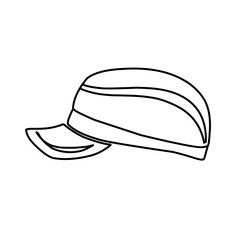 Hats doodle illustration including icons 