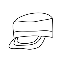 Hats doodle illustration including icons 