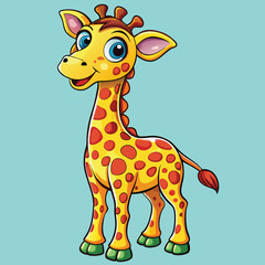 Obraz premium giraffe vector illustration