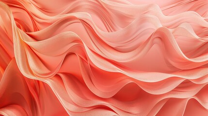 Obraz premium peach silk waves fabric background