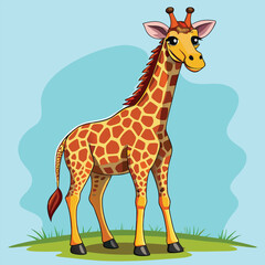 Naklejka premium giraffe vector illustration