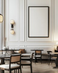 Restaurant Interior Mockup.