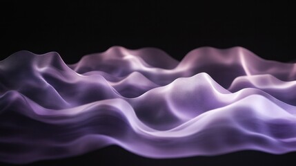 Obraz premium Soft purple haze, gently dispersing light over black, ethereal feel