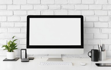 Fototapeta premium Modern Workspace Mockup.