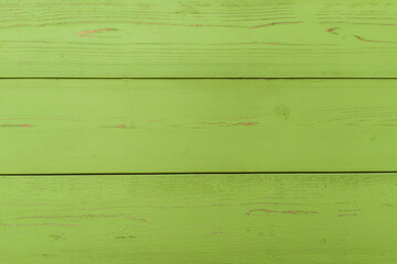 Fototapeta premium Green Wooden Planks with Natural Texture