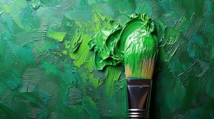 Greenwashing disinformation concept , green color environmentally responsible , generative ai