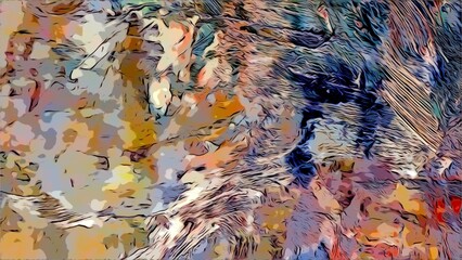 Abstract background art . Ethnic pattern. Mixtures of oil paint. Trendy hand painting canvas. Wall decor and Wall art prints Idea. 3D Texture. Art object