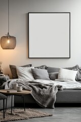Modern Bedroom Interior.