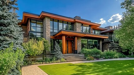 Fototapeta premium Modern Beautiful Home in Calgary