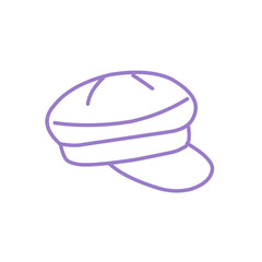 hat cap vector outline doodle
