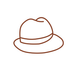 hat cap vector outline doodle