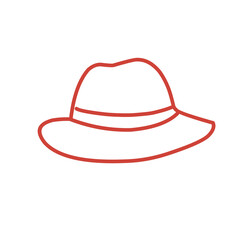 hat cap vector outline doodle