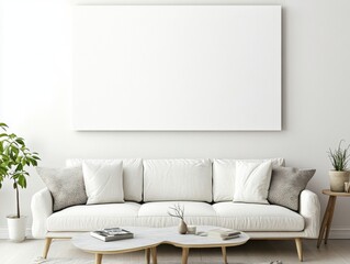 Minimalist Living Room Mockup.