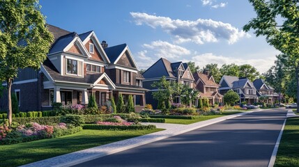 Elegant Luxury Houses in Picturesque Urban Setting