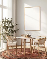 Modern Dining Room Mockup.