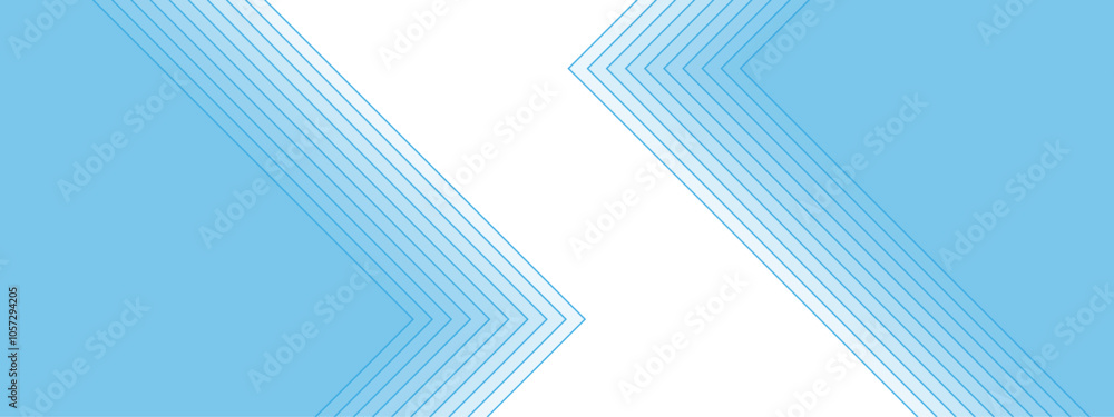 Aufkleber Abstract Linear Geometric Pattern in Light Blue. Stripes design with layers of Geometric shapes. line elegant colorful striped diagonal line technology concept. Design for Corporate Business