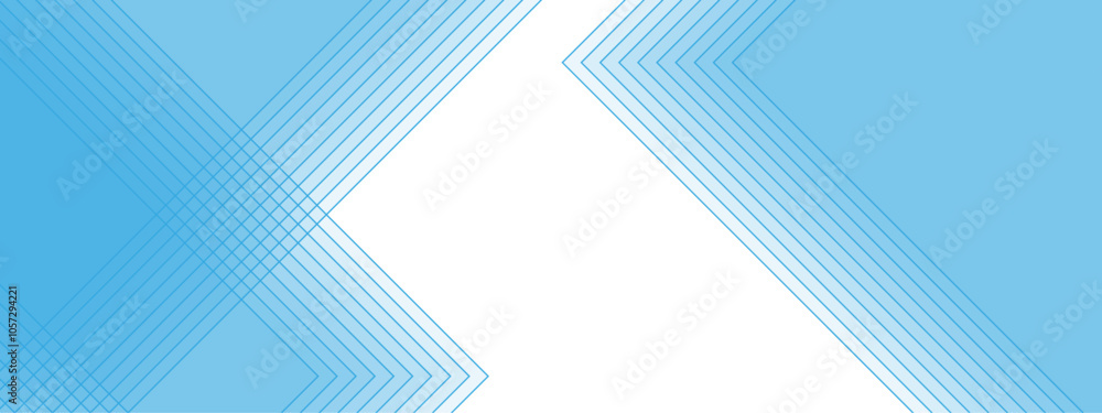Poster Abstract Linear Geometric Pattern in Light Blue. Stripes design with layers of Geometric shapes. line elegant colorful striped diagonal line technology concept. Design for Corporate Business