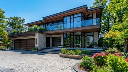 Obraz premium Modern Two-Storey Sophisticated Residence