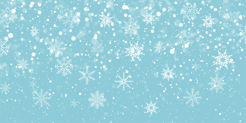 christmas background with snowflakes