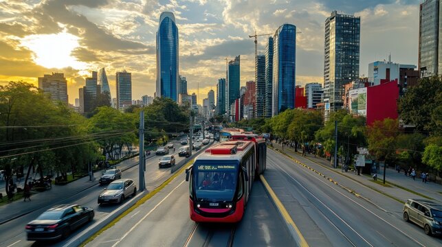 Automated public transport system Promote environmentally friendly mass transit systems and sustainable transport solutions in South America.