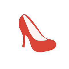 Woman high heels illustration icon