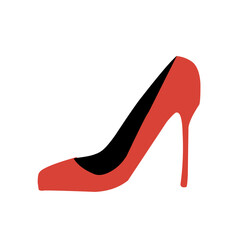 Woman high heels illustration icon