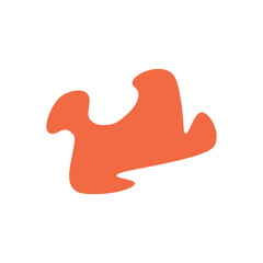 Abstract shape hand drawn , vector illustration
