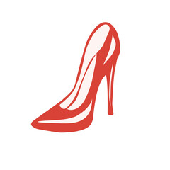 Woman high heels illustration icon