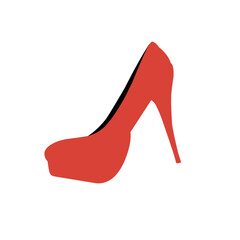 Woman high heels illustration icon