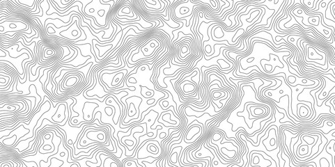 Topographic map background geographic line map with elevation assignments. Modern design with White background with topographic wavy pattern design.paper texture Imitation of a geographical map shades