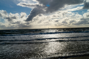 Am Strand von Blavand in Dänemark