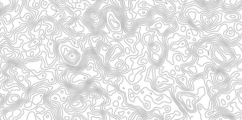 Topographic map background geographic line map with elevation assignments. Modern design with White background with topographic wavy pattern design.paper texture Imitation of a geographical map shades