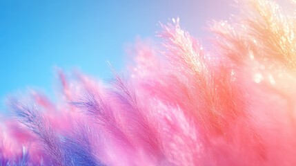 A serene landscape showcasing the tranquil beauty of soft wheat grasses swaying gently, with a calming, beige background that embodies simple, minimalist aesthetics. 