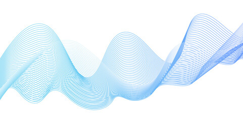 Abstract multicolor gradient wave lines vector background, twisted curve lines and blend effect, frequency sound wave lines, 3d contour line patterned background illustration.	