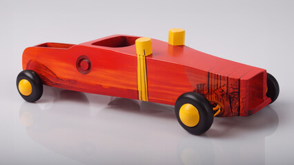 Wooden toy car