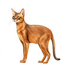 Cat breed Abyssinian
