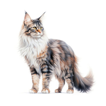 Cat breed Maine coon