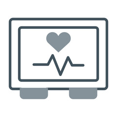 Electrocardiogram Icon Design