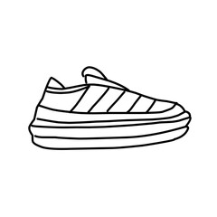 Sneakers minimal vector icon