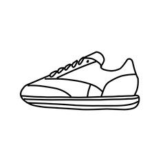 Sneakers minimal vector icon