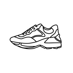 Sneakers minimal vector icon