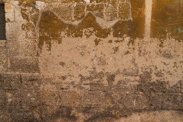 Old  weathered brick wall in Monopoli