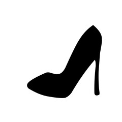 high heel shoes icon vector