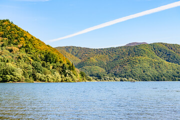 磐梯山のふもと桧原湖
